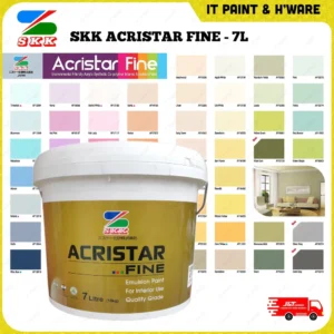 SKK Acristar Fine Emulsion Paint for Interior Wall and Ceiling Matt Paint Cat Dinding Rumah