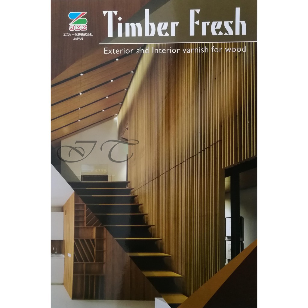 SKK Timber Fresh Wood Varnish 5 Liter Shellac Wood Stain Syelek Kayu Berkilat Cat Kayu Timber Coating Varnish for Wood - Image 3