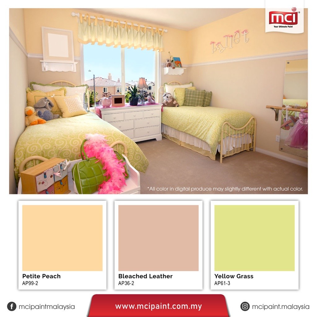 [PETITE PEACH] 1 Liter MCI BAOMA OPTISHEEN & BLUE-I GOLD Easy Clean Matt Interior Wall Paint Cat CHAMPAGNE PEACH