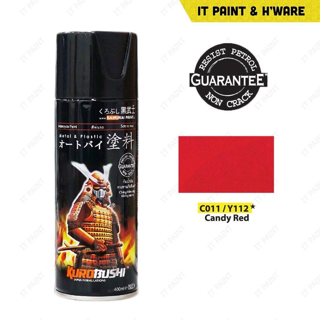 Samurai Candy Color Spray Paint Candy Red C011 Candy Blue C018 Candy Yellow C016 Chrome C018 Samurai Spray Paint Yamaha - Image 9