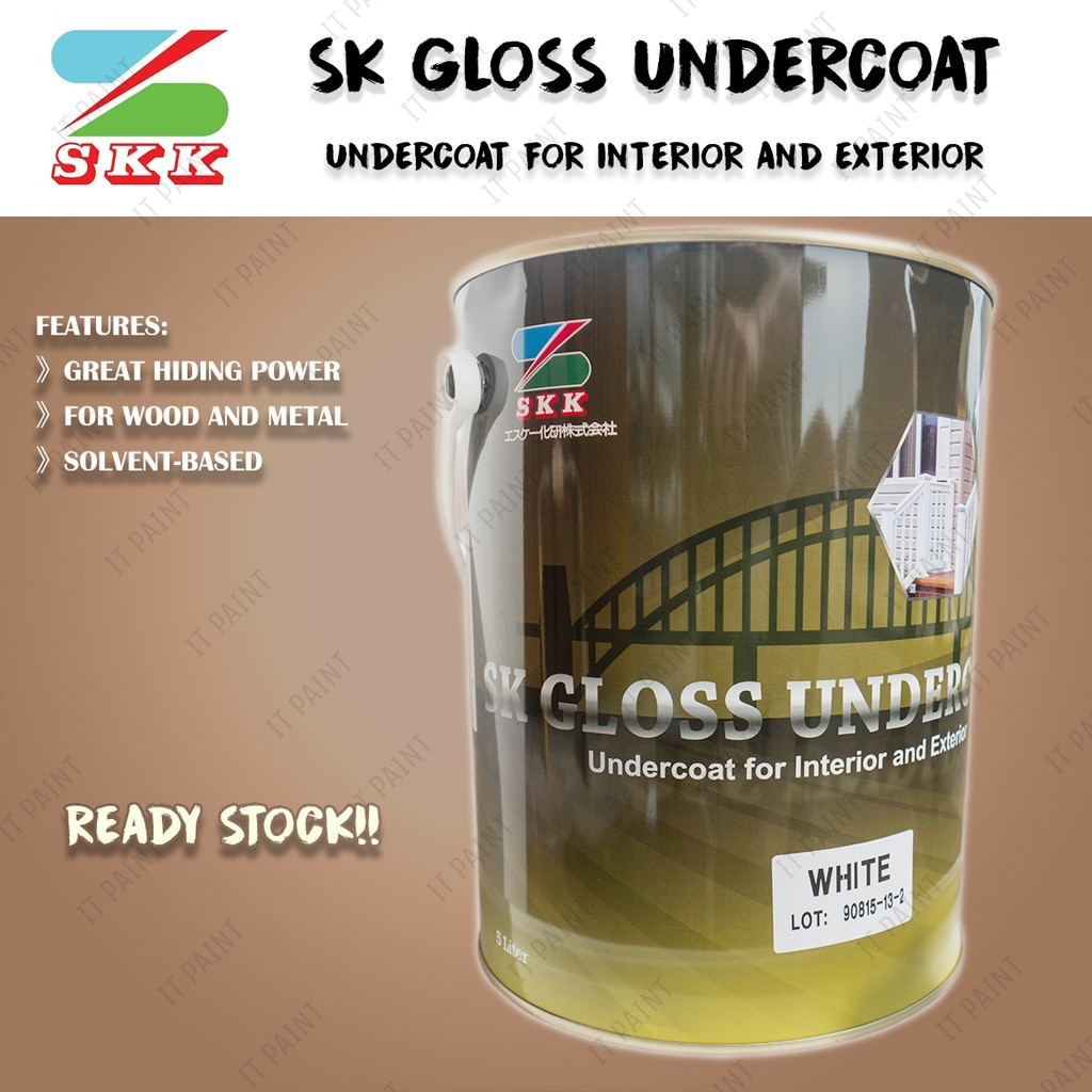 5 Liter SKK SK Gloss Undercoat for Wood & Metal Cat Undercoat Kayu - Image 2