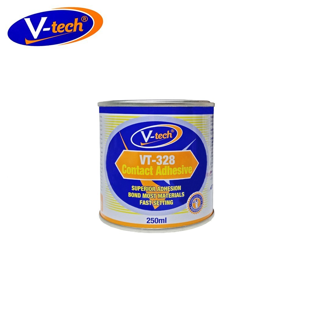 V-Tech VT-328 Contact Adhesive 250ml Formica Glue Table Laminate Glue Carpet Glue CA Glue Gam Kasut Gam Wainscoting Foam - Image 3