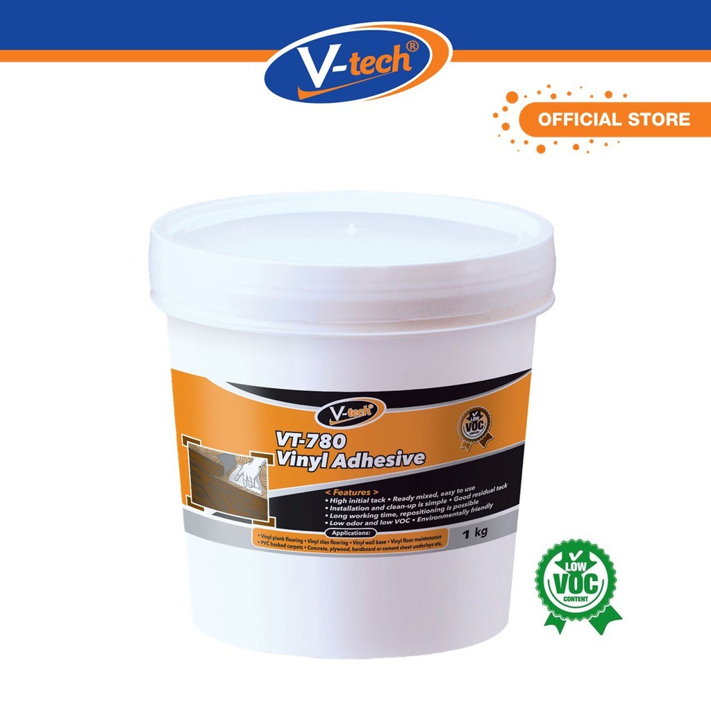 1KG V-Tech VT-780 Vinyl Adhesive Gam Lantai Flooring Glue Gam Tikar Getah PVC Carpet - Image 3