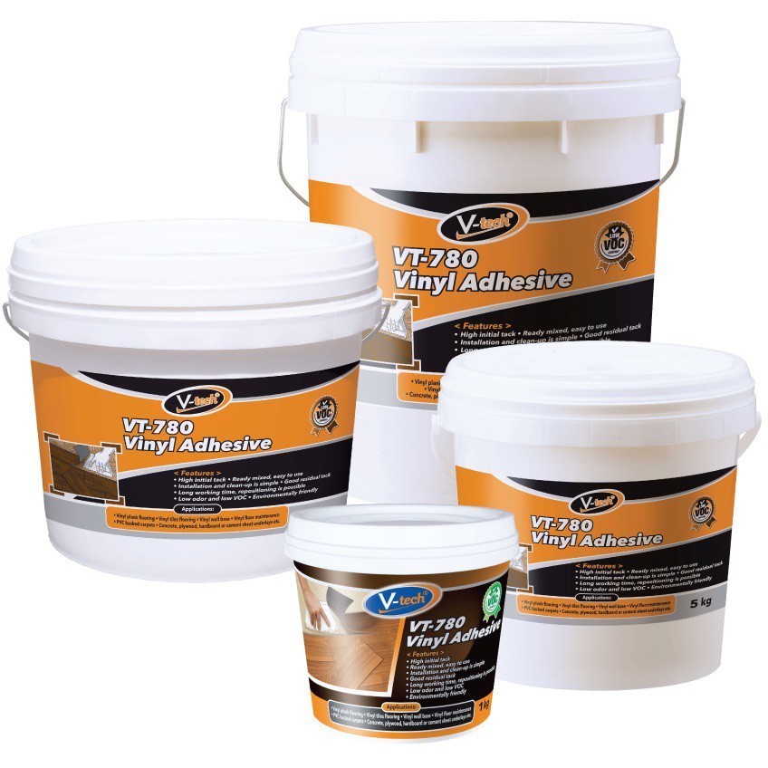 1KG V-Tech VT-780 Vinyl Adhesive Gam Lantai Flooring Glue Gam Tikar Getah PVC Carpet - Image 6
