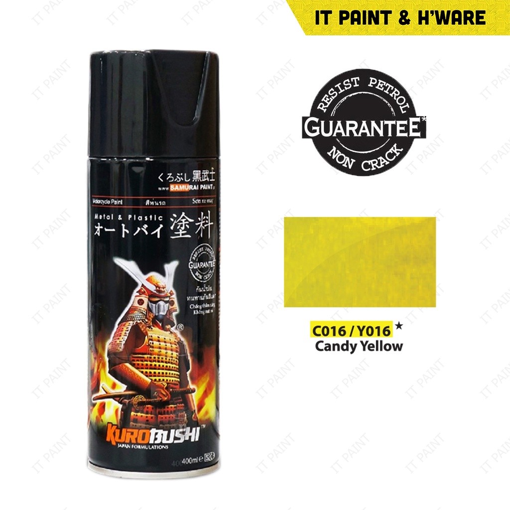 Samurai Candy Color Spray Paint Candy Red C011 Candy Blue C018 Candy Yellow C016 Chrome C018 Samurai Spray Paint Yamaha - Image 7
