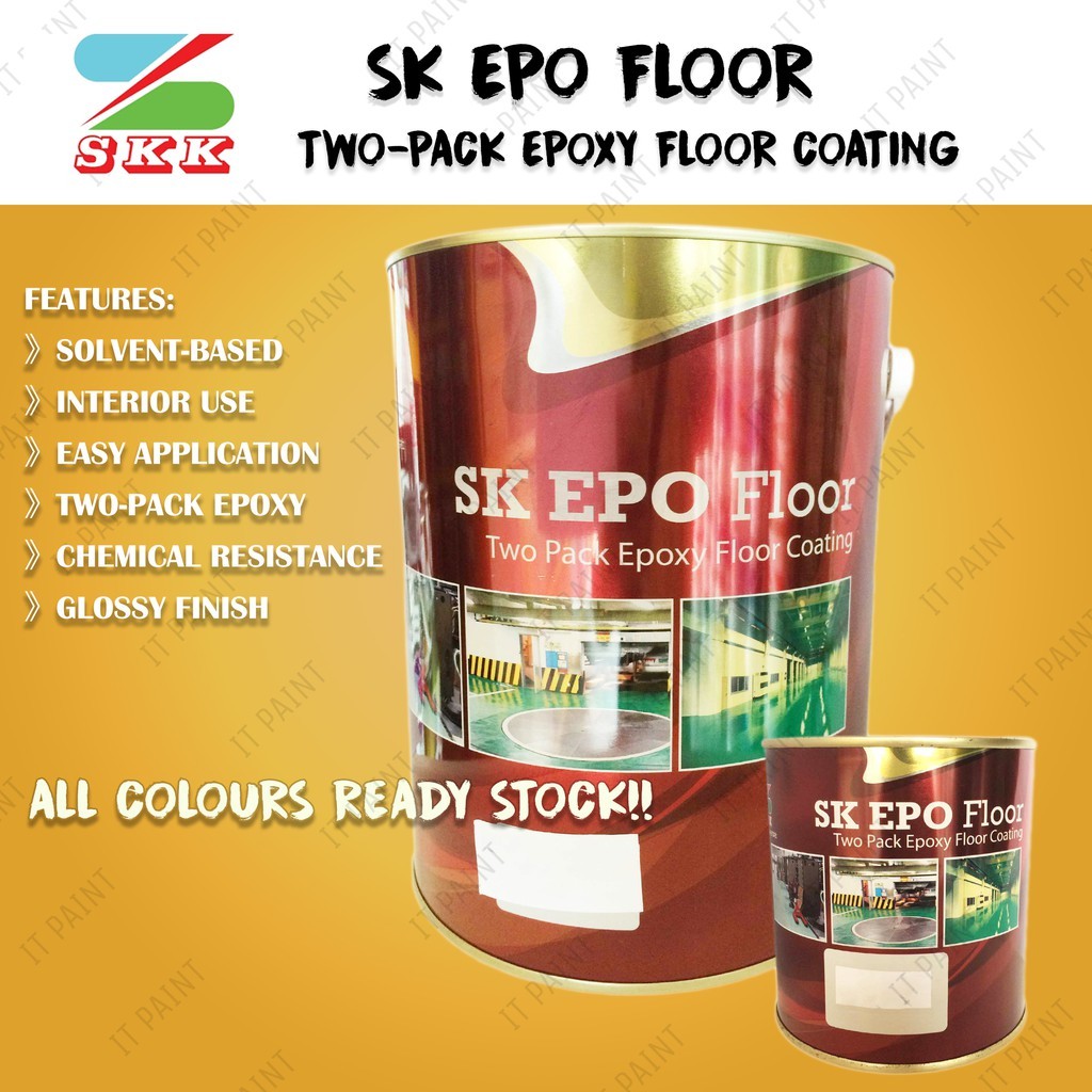 SKK Epo Floor 5 Liter Epoxy Floor Paint and Hardener Coating Cat Lantai Epoxy