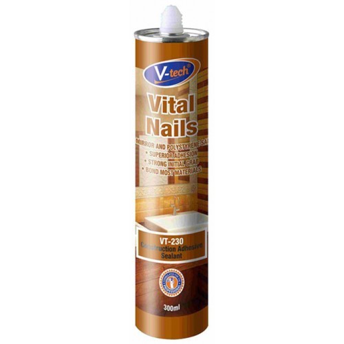 VT230 V-Tech Vital Nail for Gam Wainscoting VT224 VT226 Gap Sealant Silicone Gun Fluted Wall Shiplap - Image 13