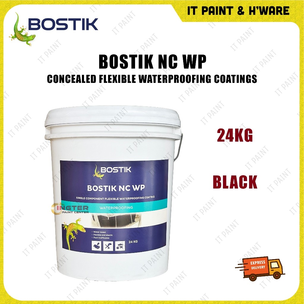 5KG & 24KG BOSTIK NC WP Black Single Component Flexible Waterproofing Coating - Image 4
