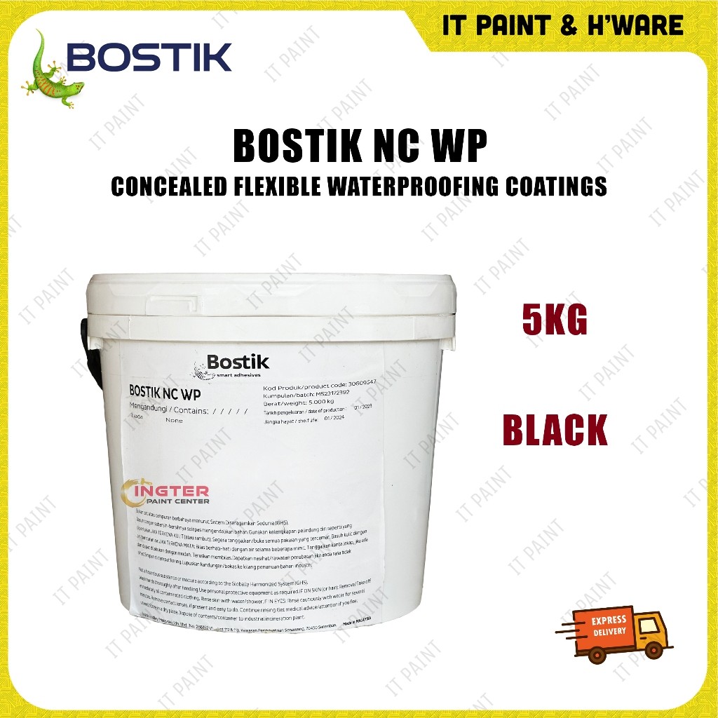 5KG & 24KG BOSTIK NC WP Black Single Component Flexible Waterproofing Coating - Image 3
