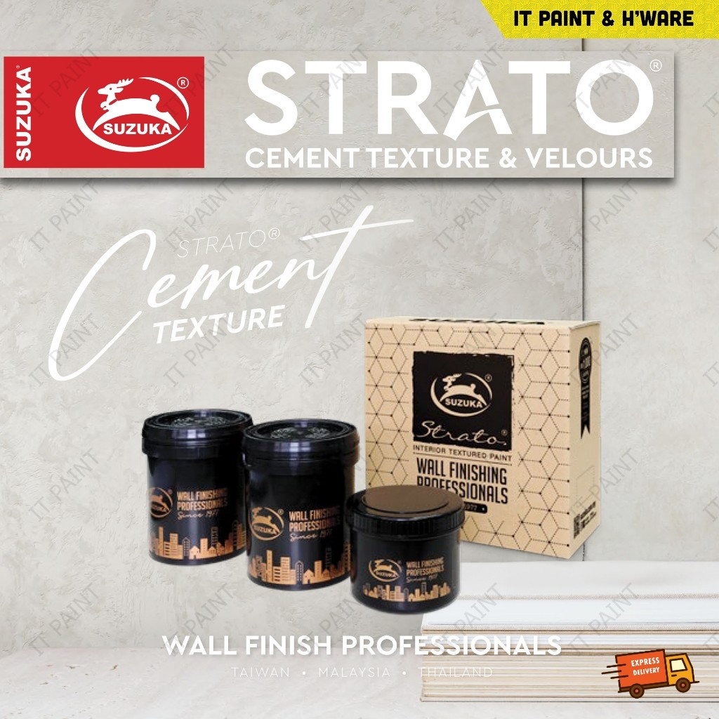 [SCT] 2.5L SET Suzuka Texture Paint SCT Strato Cement Texture Features Wall Finishing Cement Effect Paint Collection