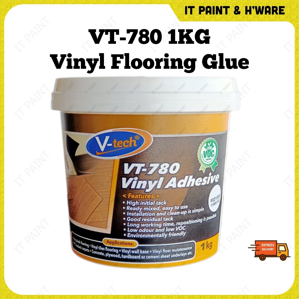 1KG V-Tech VT-780 Vinyl Adhesive Gam Lantai Flooring Glue Gam Tikar Getah PVC Carpet