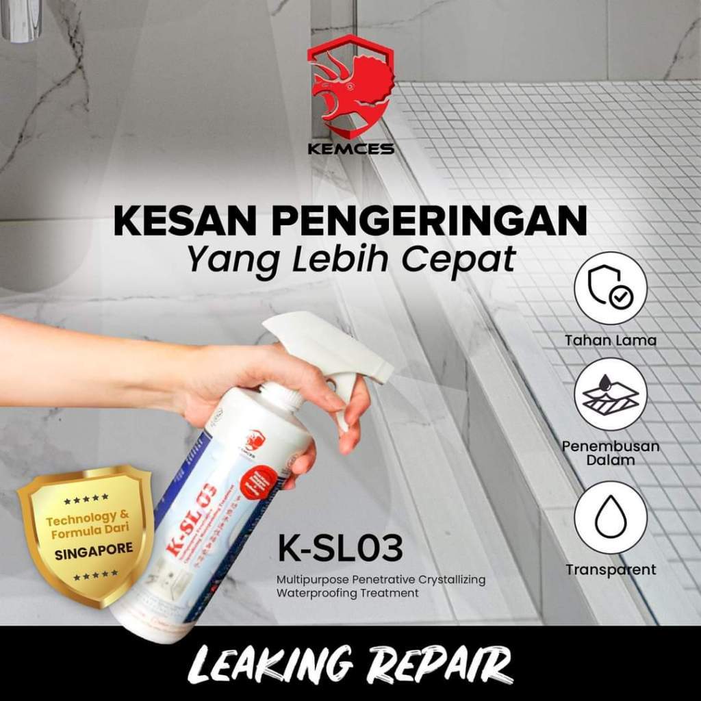 45ML KEMCES K-SL-03 STOP LEAK Crystalize Waterproofing Coating for Concrete Surface