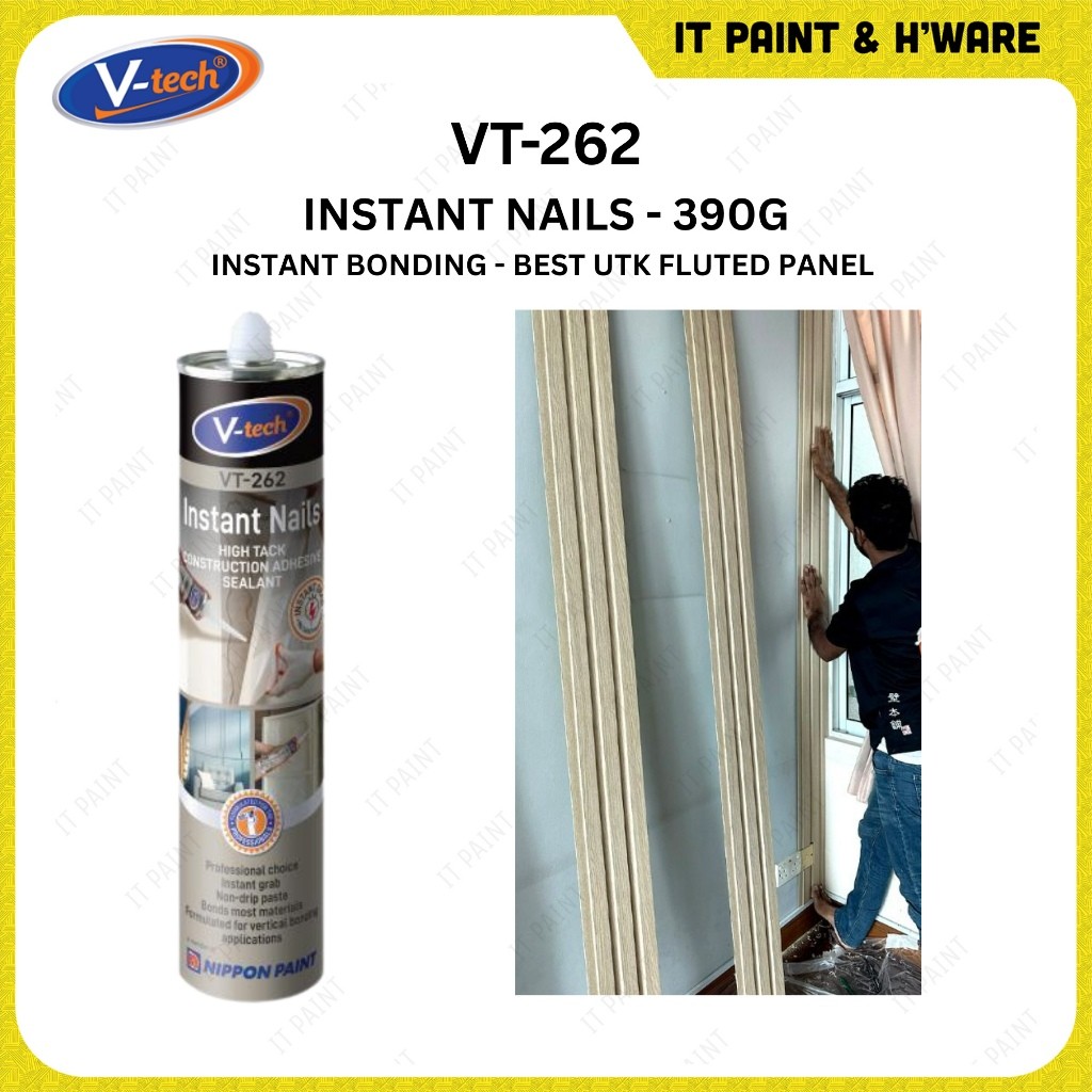 VT230 V-Tech Vital Nail for Gam Wainscoting VT224 VT226 Gap Sealant Silicone Gun Fluted Wall Shiplap - Image 3