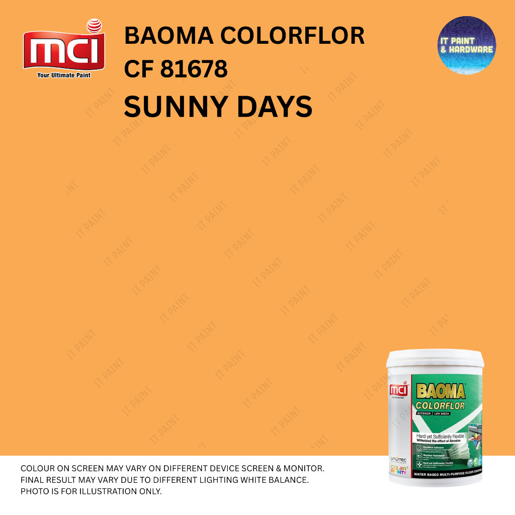 5 Liter MCI Paint Baoma ColorFlor Multi Purpose Floor Paint for Sport Courts Cat Lantai Court Sukan - Image 10