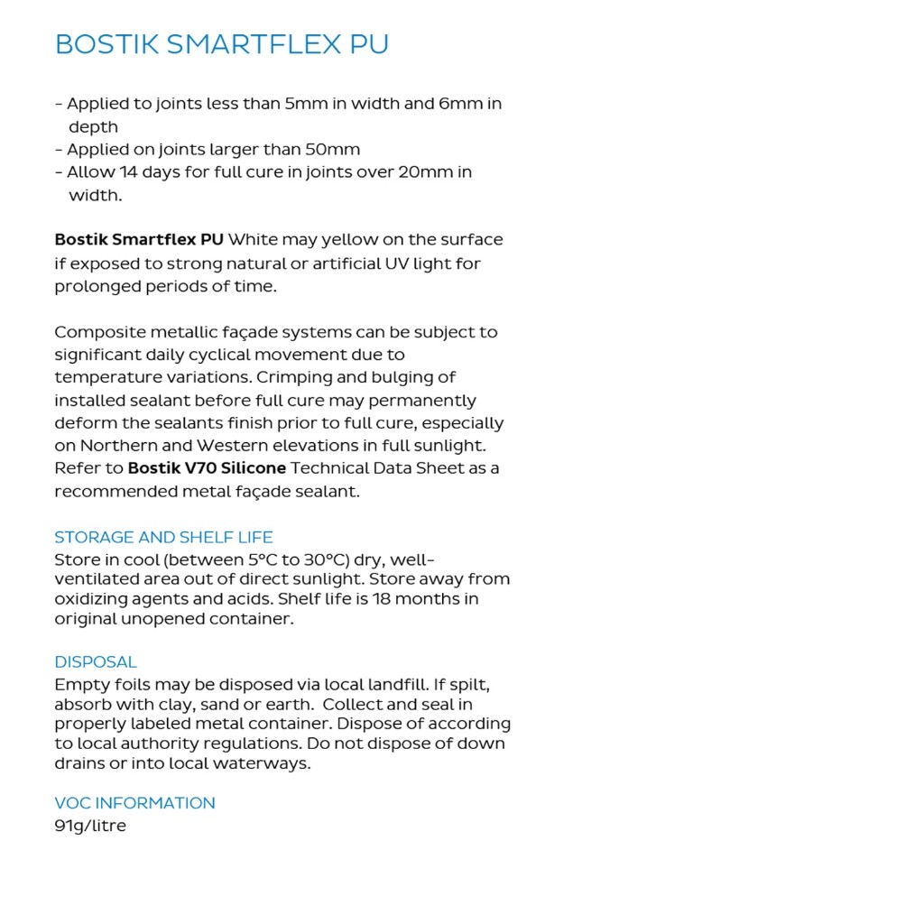 600ml Bostik Smartflex PU Polyurethane Construction Joint Sealant Silicone Grey White Black - Image 6