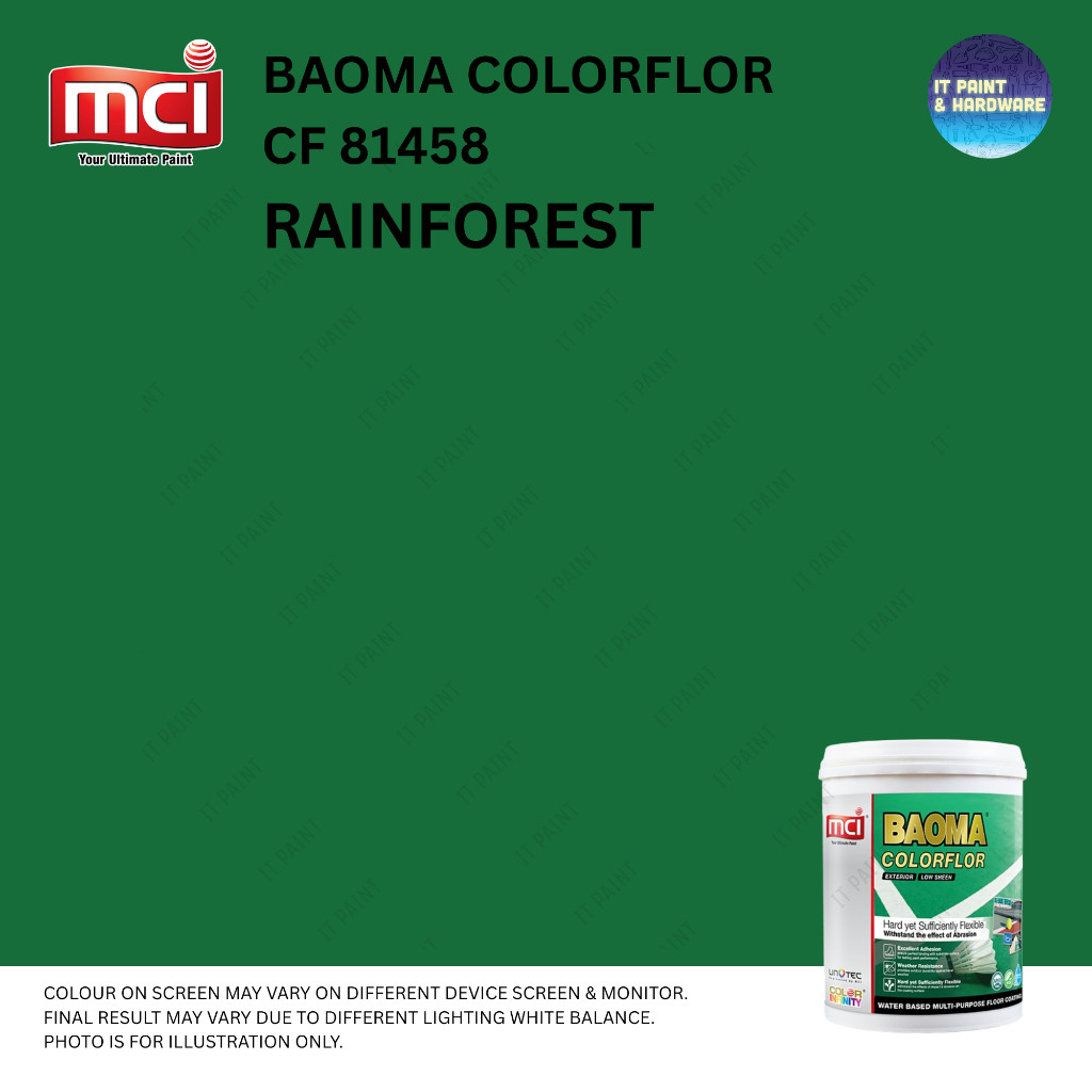 5 Liter MCI Paint Baoma ColorFlor Multi Purpose Floor Paint for Sport Courts Cat Lantai Court Sukan - Image 15