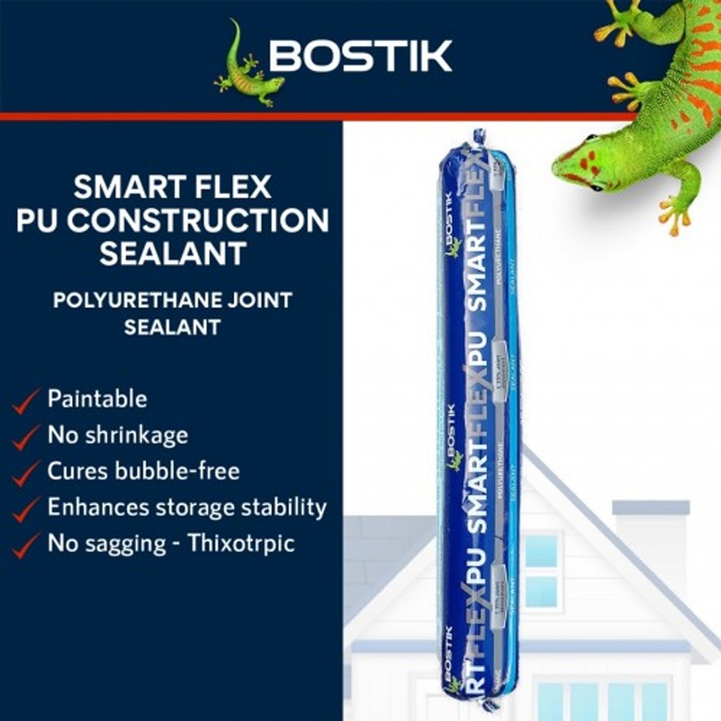 600ml Bostik Smartflex PU Polyurethane Construction Joint Sealant Silicone Grey White Black - Image 2