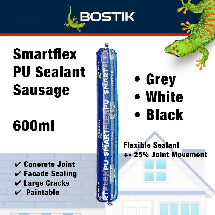 600ml Bostik Smartflex PU Polyurethane Construction Joint Sealant Silicone Grey White Black - Image 7