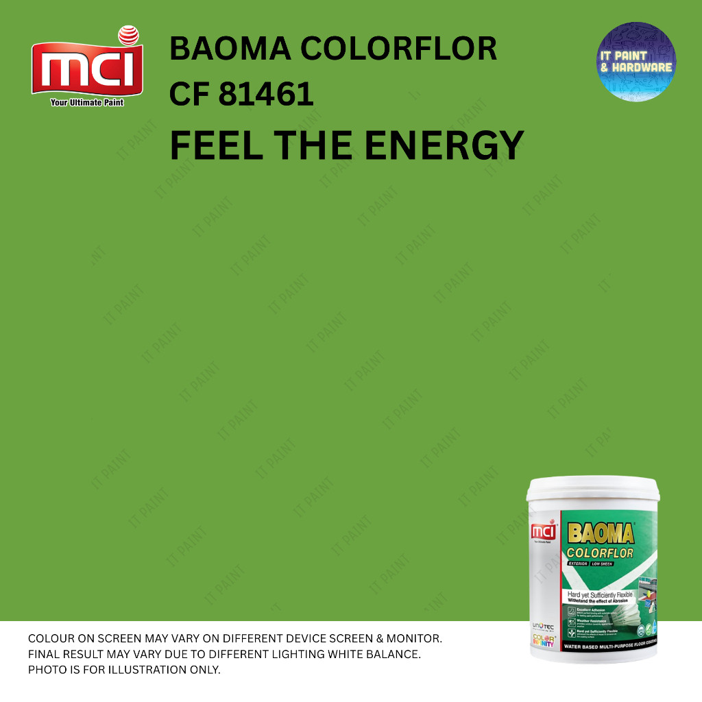 5 Liter MCI Paint Baoma ColorFlor Multi Purpose Floor Paint for Sport Courts Cat Lantai Court Sukan - Image 5