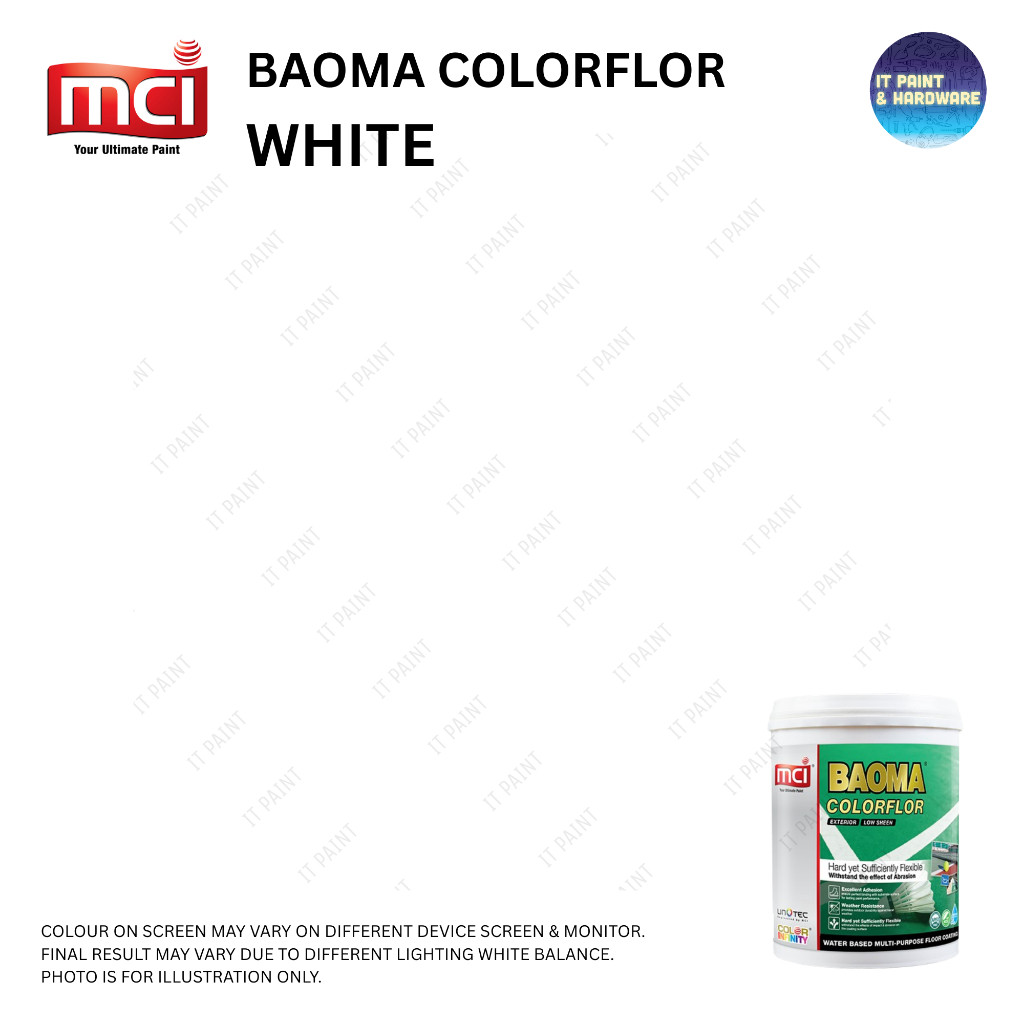 5 Liter MCI Paint Baoma ColorFlor Multi Purpose Floor Paint for Sport Courts Cat Lantai Court Sukan - Image 8