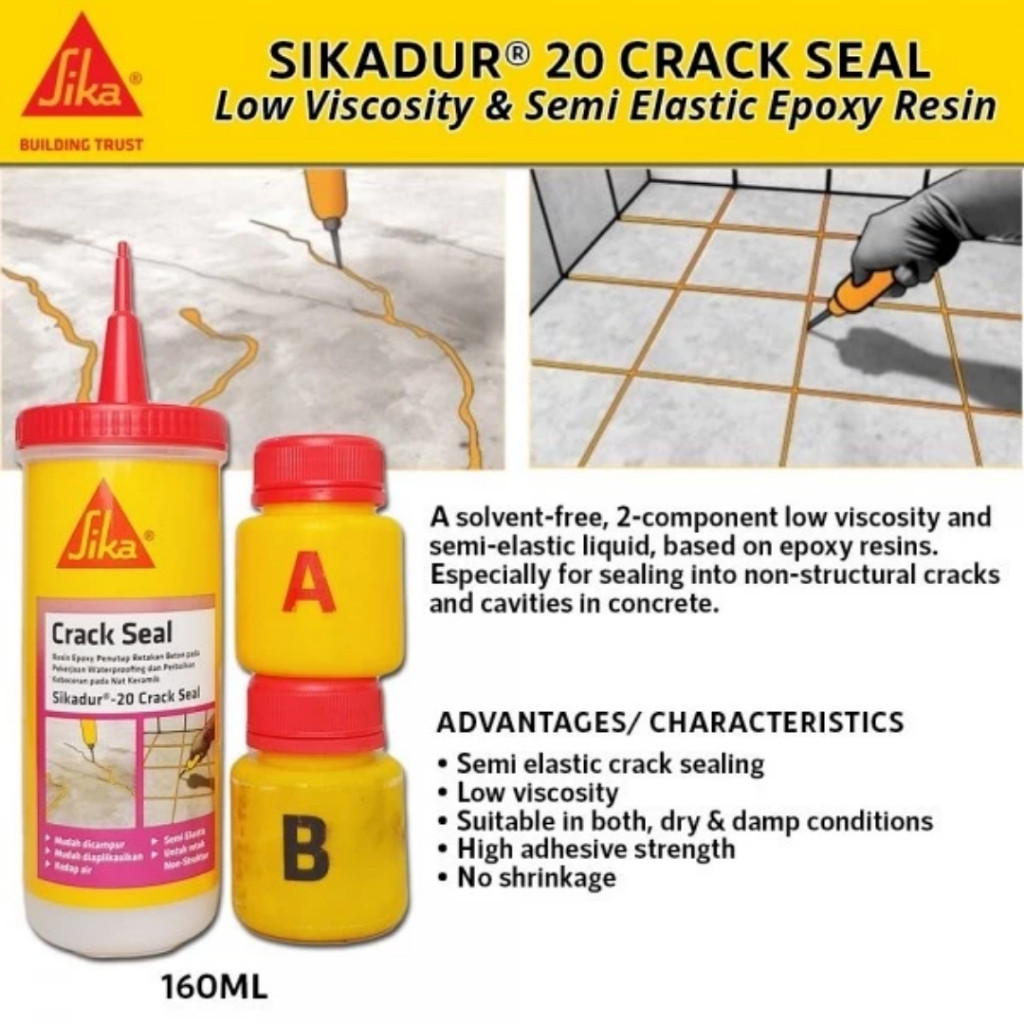SIKA SIKADUR-20 Crack Seal Epoxy Resin For Concrete Crack Repair 160ML - Image 4