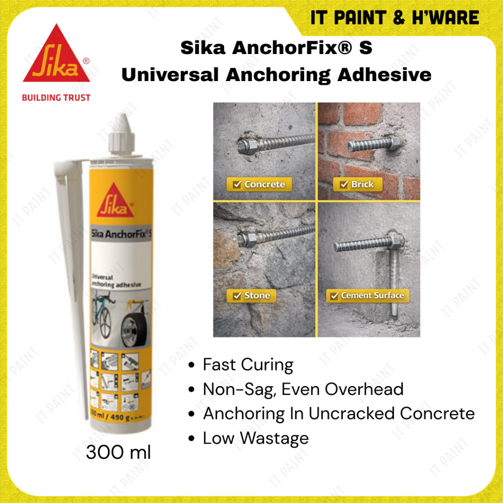 Sika AnchorFix® S Universal Anchoring Adhesive