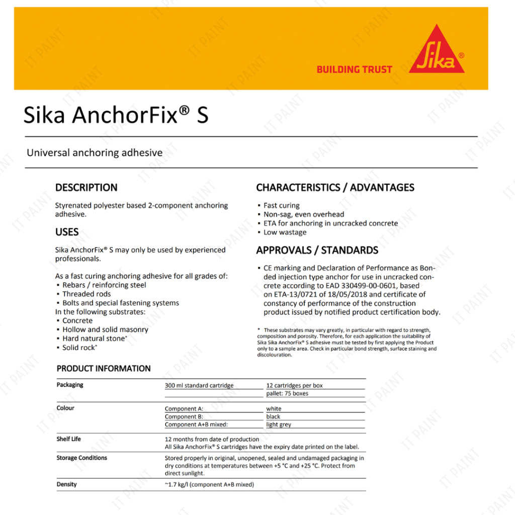 Sika AnchorFix® S Universal Anchoring Adhesive - Image 7