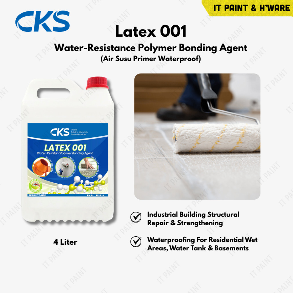 CKS Latex 001 Water-Resistance Polymer Bonding Agent (Air Susu)
