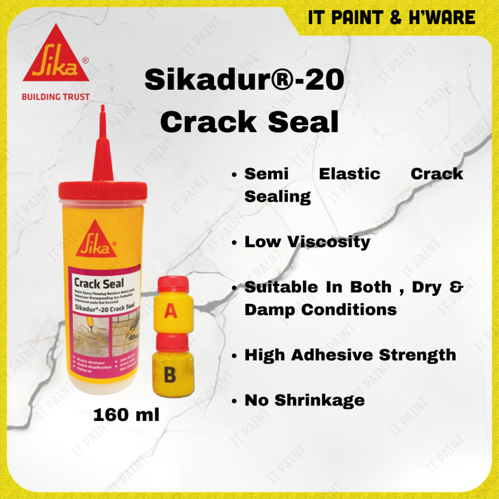 SIKA SIKADUR-20 Crack Seal Epoxy Resin For Concrete Crack Repair 160ML