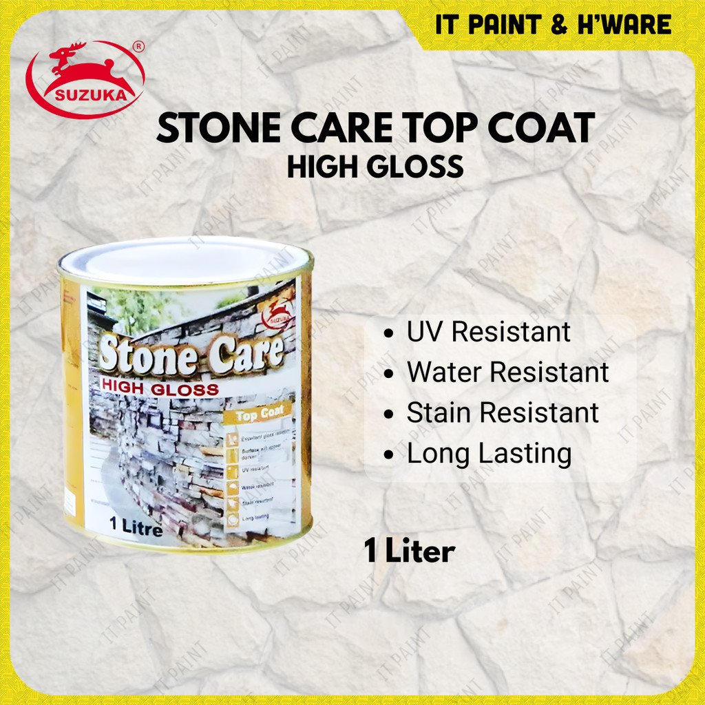 Suzuka Stone Care Top Coat High Gloss 1 Liter 4 Liter