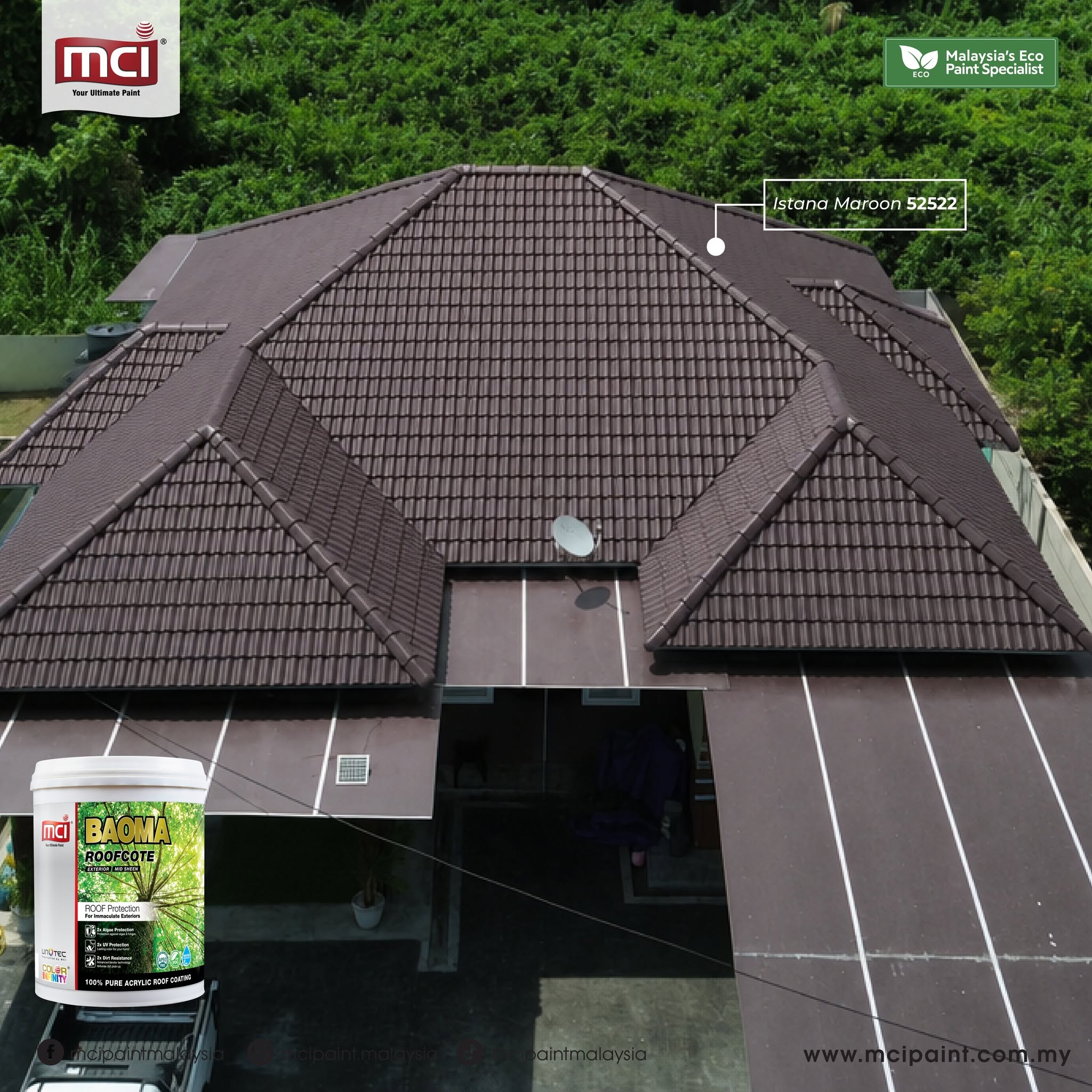 Baoma Roofcote - Istana Maroon 52522